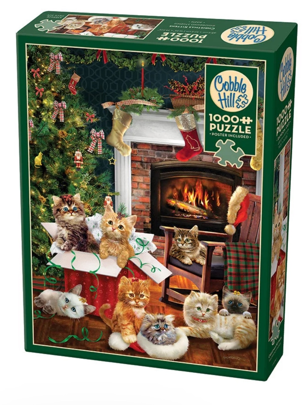 Cobble Hill Christmas Kittens | 1000 Piece NWT never opened
